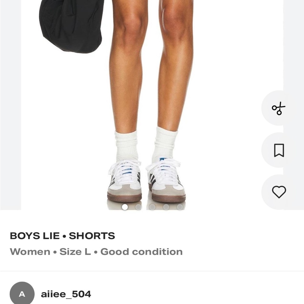 Boys Lie Black Athletic Shorts